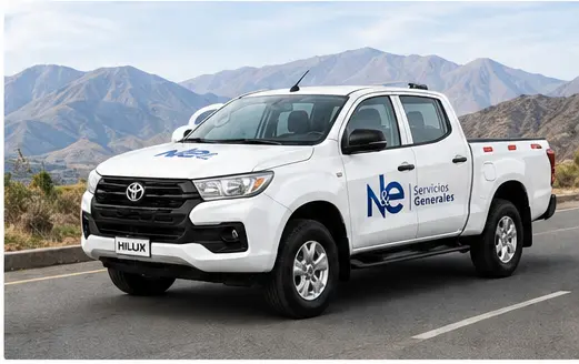 Camioneta corporativa de N&E Servicios Generales