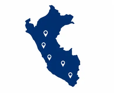 Mapa del Perú — N&E Servicios Generales atiende a nivel nacional